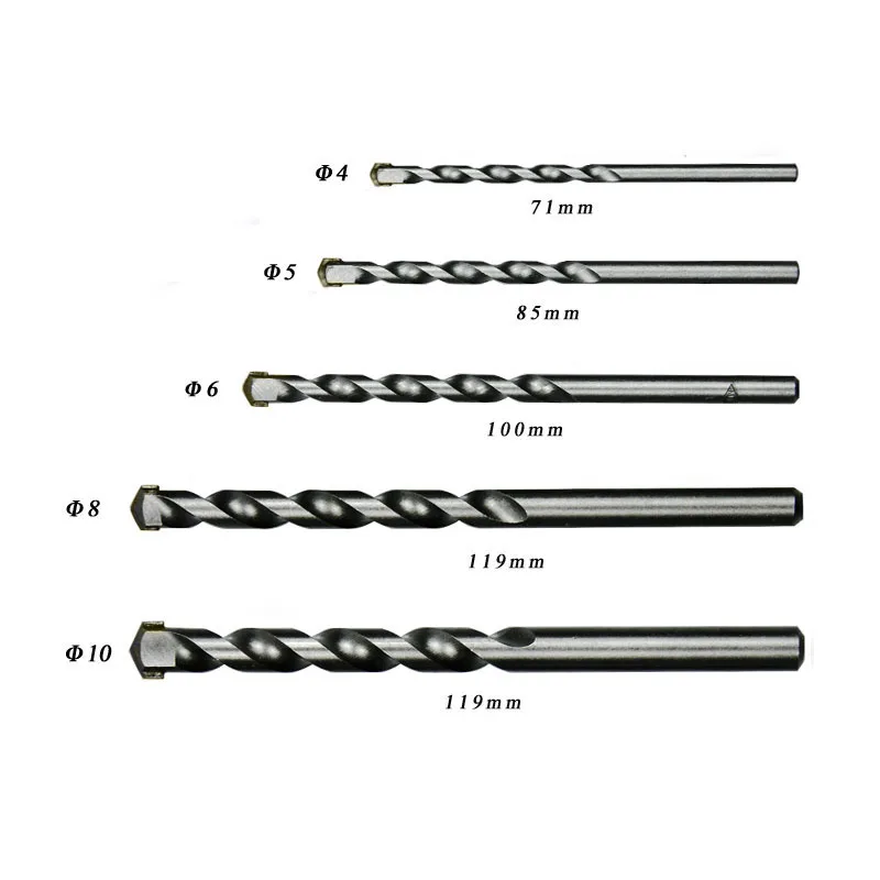 Masonry Drywall Drill Bit Set Tungsten Carbide Drill Bits for Concrete Brick