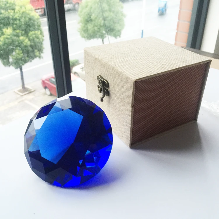 Wholesale Cheap Glass Diamond Paperweight Clear Decorative K9 Crystal Diamonds for Home Decoration