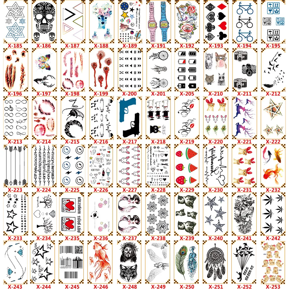 
Rose Art Design Elegant Temperament Tattoo Stickers 