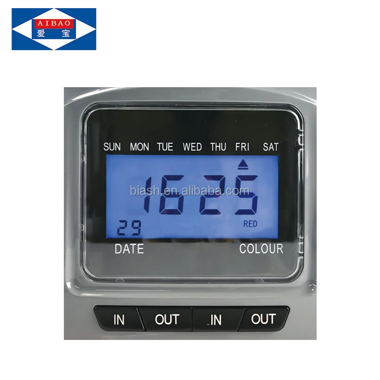 Employee punch time card machine 4 column
