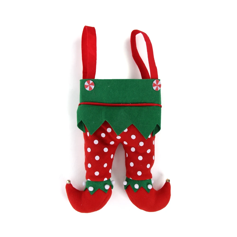 Wholesale Personalized Beautiful Elf Pants Christmas Stockings