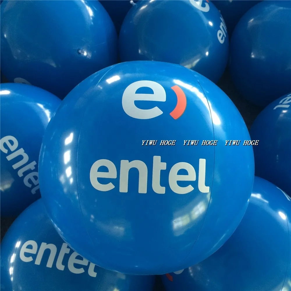 Wholesale 16inch inflatable logo custom beach ball pvc toy ball for promotion