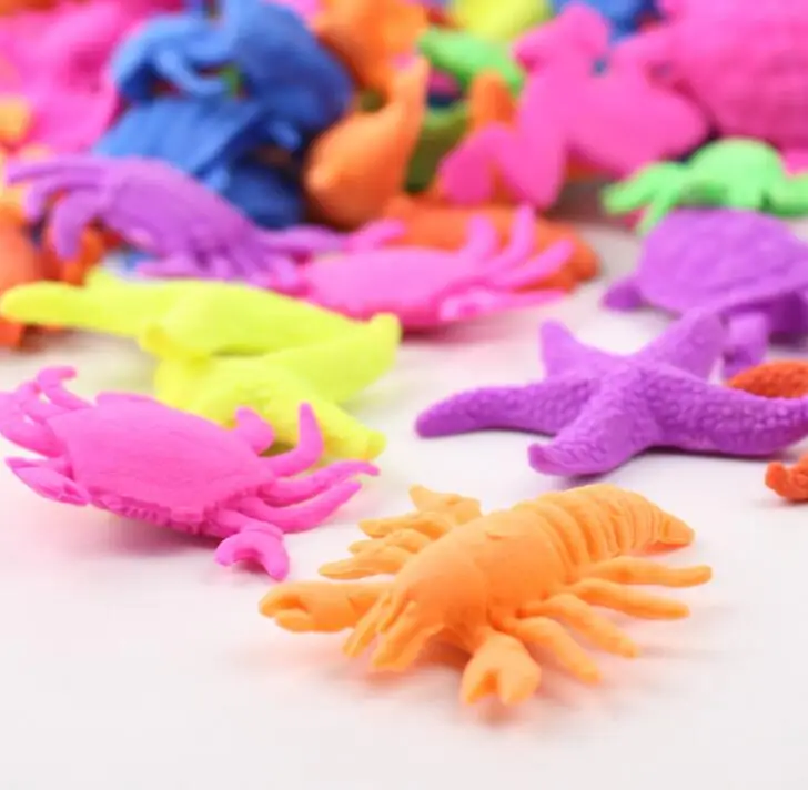 24 Pack Card Water Growing Sea Life Creatures 1pc/card Expandable Creatures Animals Amazing Toys