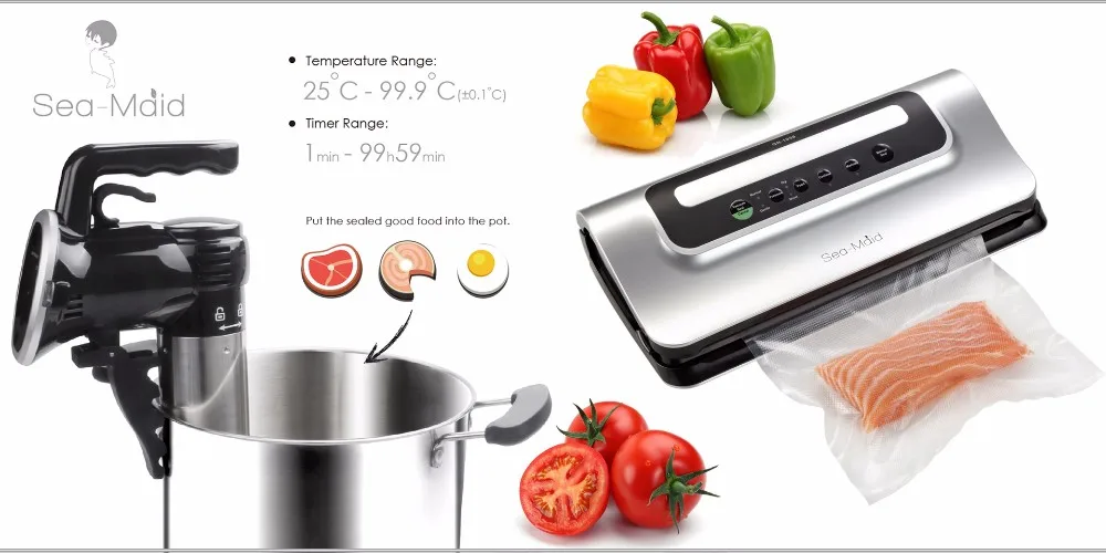 Sea-maid slow cooker small electric sous vide shenzhen for chicken sousvide wifi machine