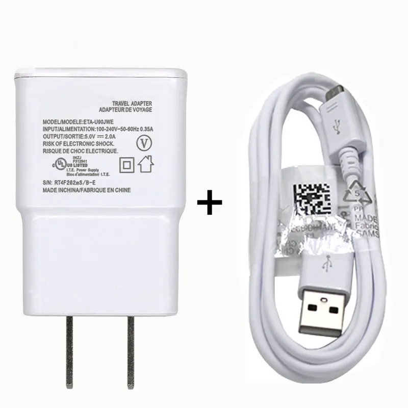 For Samsung Galaxy S3 S4 S6 S7 Edge Note 4 5 J2 J3  5V 2A wall Charger Travel Adapter EU US 1m Micro USB Charging For Xiaomi