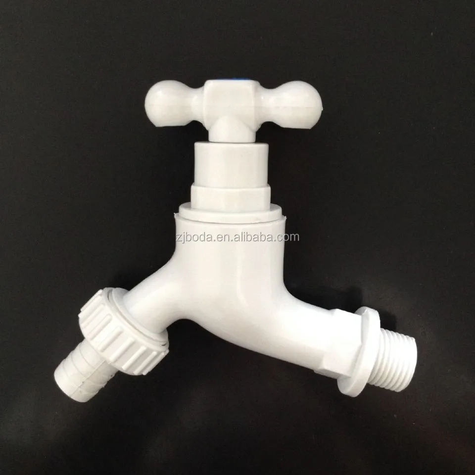 plastic pvc single t handle outdoor bib tap faucet in abs (BD-24)