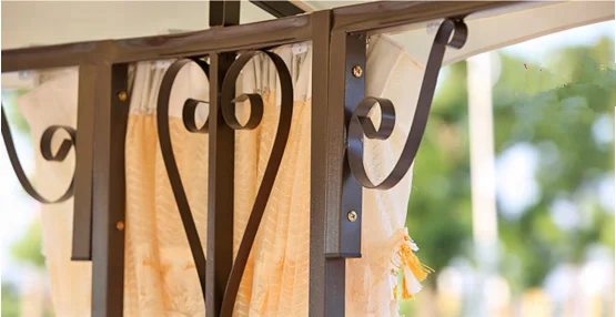 Outdoor Luxury Round Gazebo with Bench Mosquito Net Arabic Tent 400cm