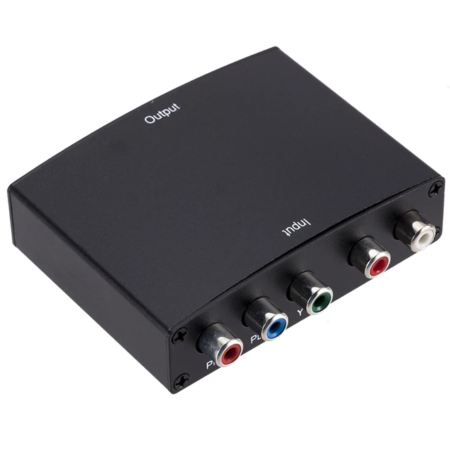 Component YPbPr R/L Audio 5 CVBS AV RCA to HDMI Converter with scaler