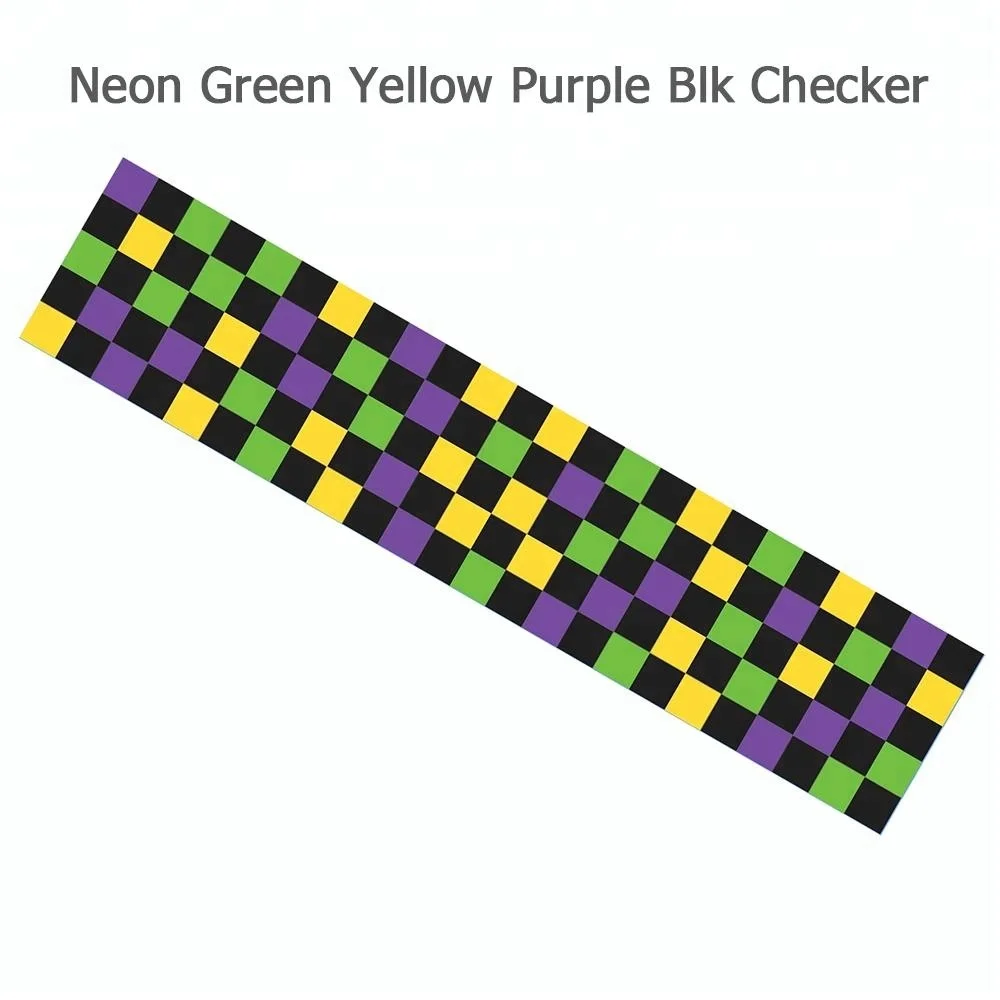 
4 Color 33x9 inch Checker Skate Longboard Sand Paper Skateboard Grip Tape 