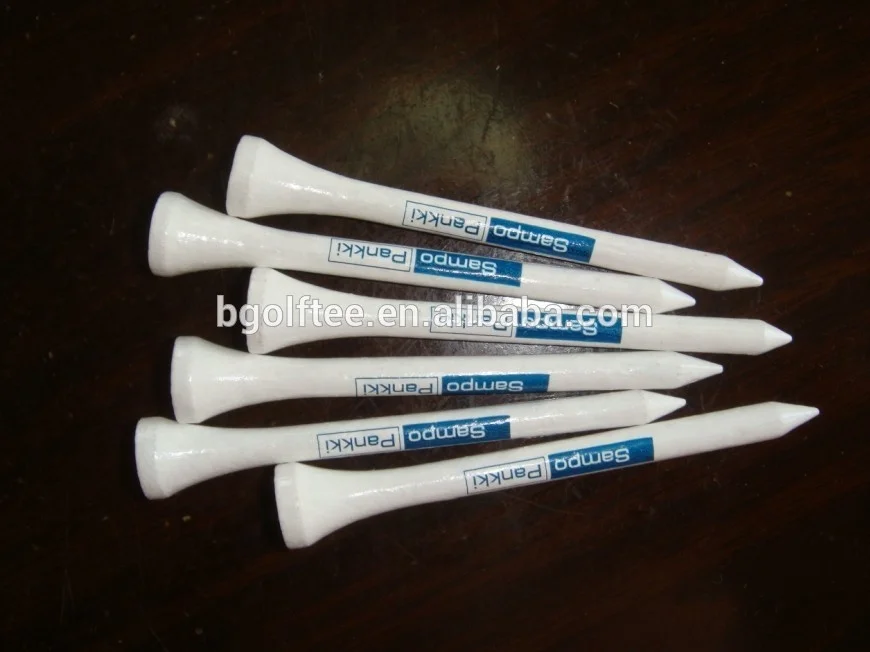 
printed bamboo golf tees 