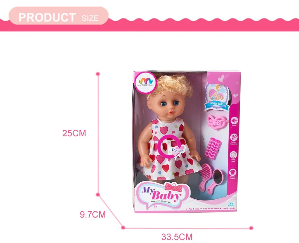 Wholesale 16 inch silicone doll for girl china vinyl realistic  alive doll baby.
