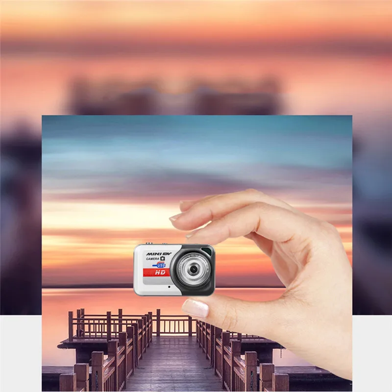 New Version Small Size X6 Gray Mini HD Digital Camera Hot Sale Portable Ultra Mini HD Digital Camera Finger Size Digital Camera