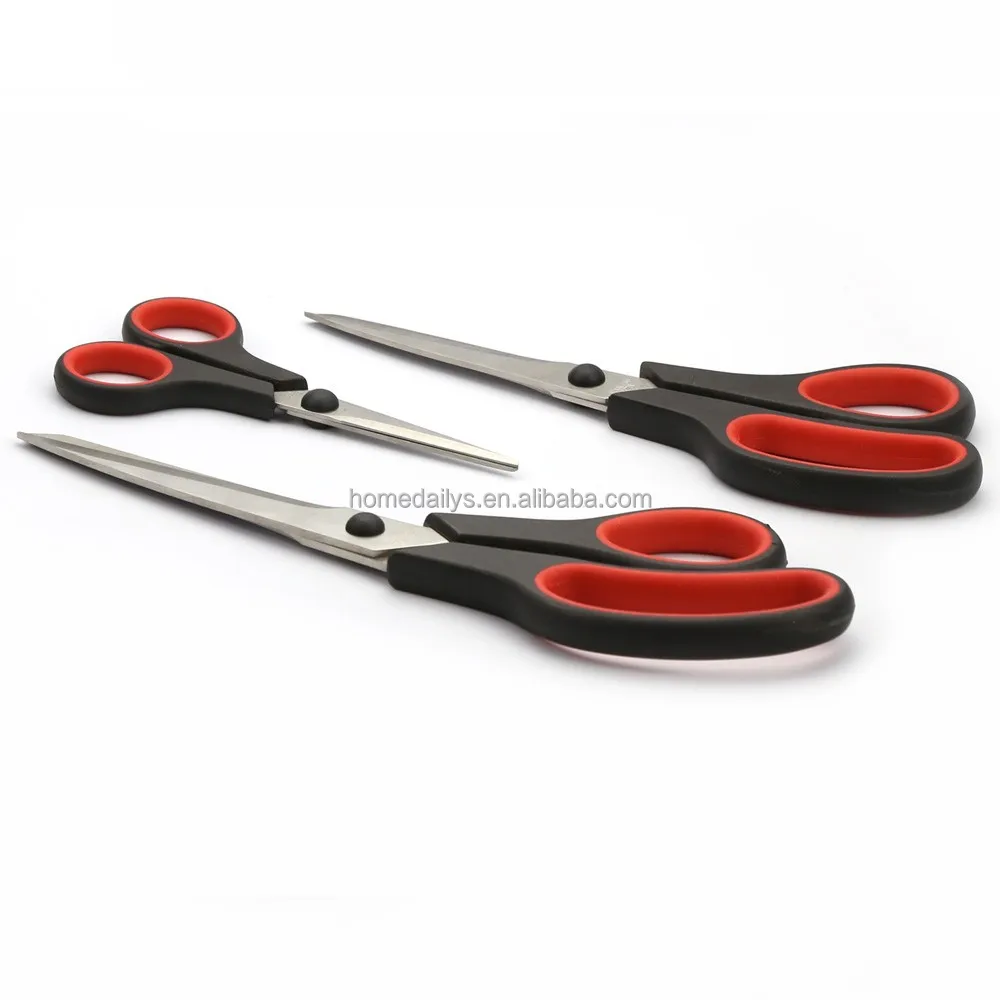 3pcs Household Scissors Set with TPR Handle