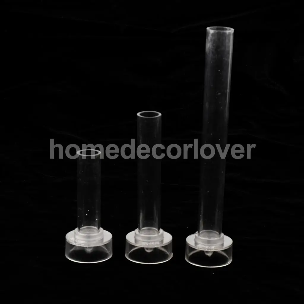 100mm Clear 100mm 125mm 150mm Spire Cylinder Plastic Clear Candle Making Model Church Top Designs Candle Mould DIY Candle Craft Tool Soap Clay Craft Mould