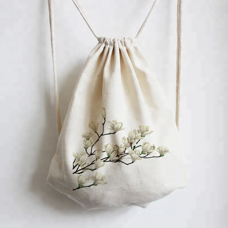 CUSTOM 210T polyester drawstring bag/drawstring backpack