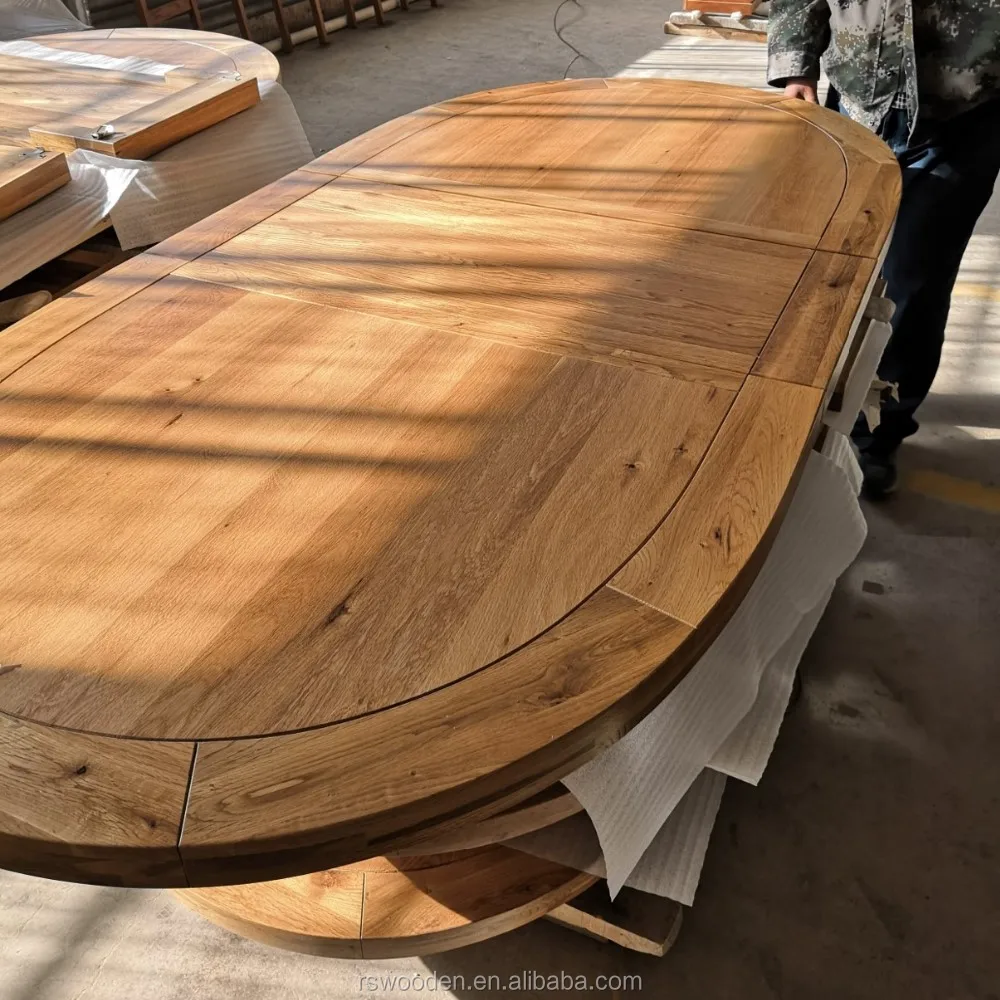 oak veneer dining table