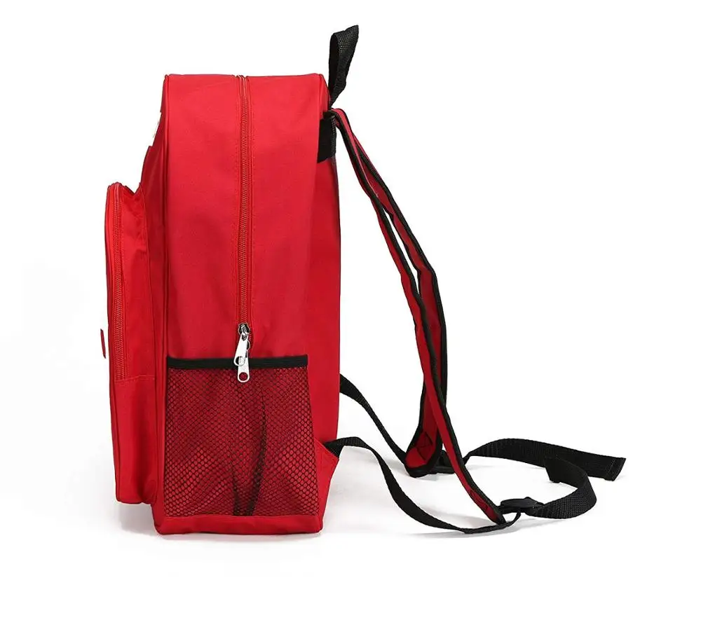 First Aid Kit Backpack for Emergency Customized Logo Print Red for Outdoor Family Team Activities