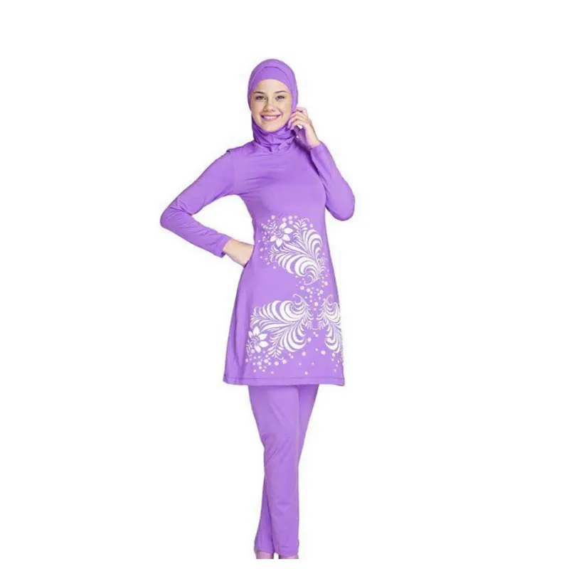 swimwear wholesale muslim sharia swimwear ladies styles women fully Covered slim fit muslim women FULL body swimwear