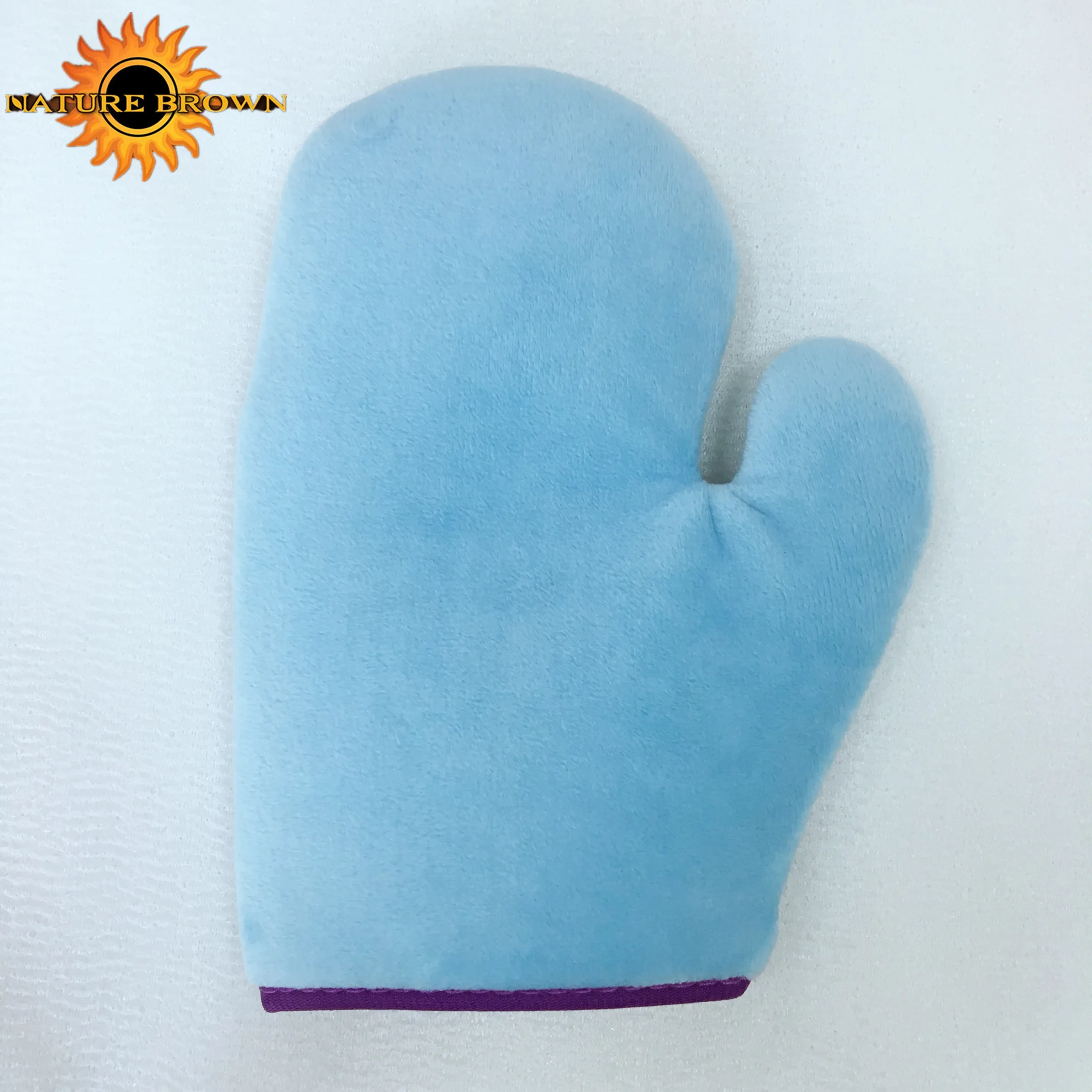 
Hot sale double sided skin care microfiber velvet tanning mitt 