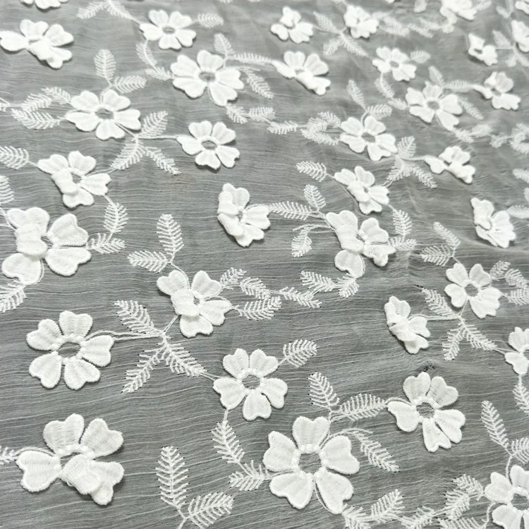 Tela encaje indian fabric fancy wholesale embroidery fabric