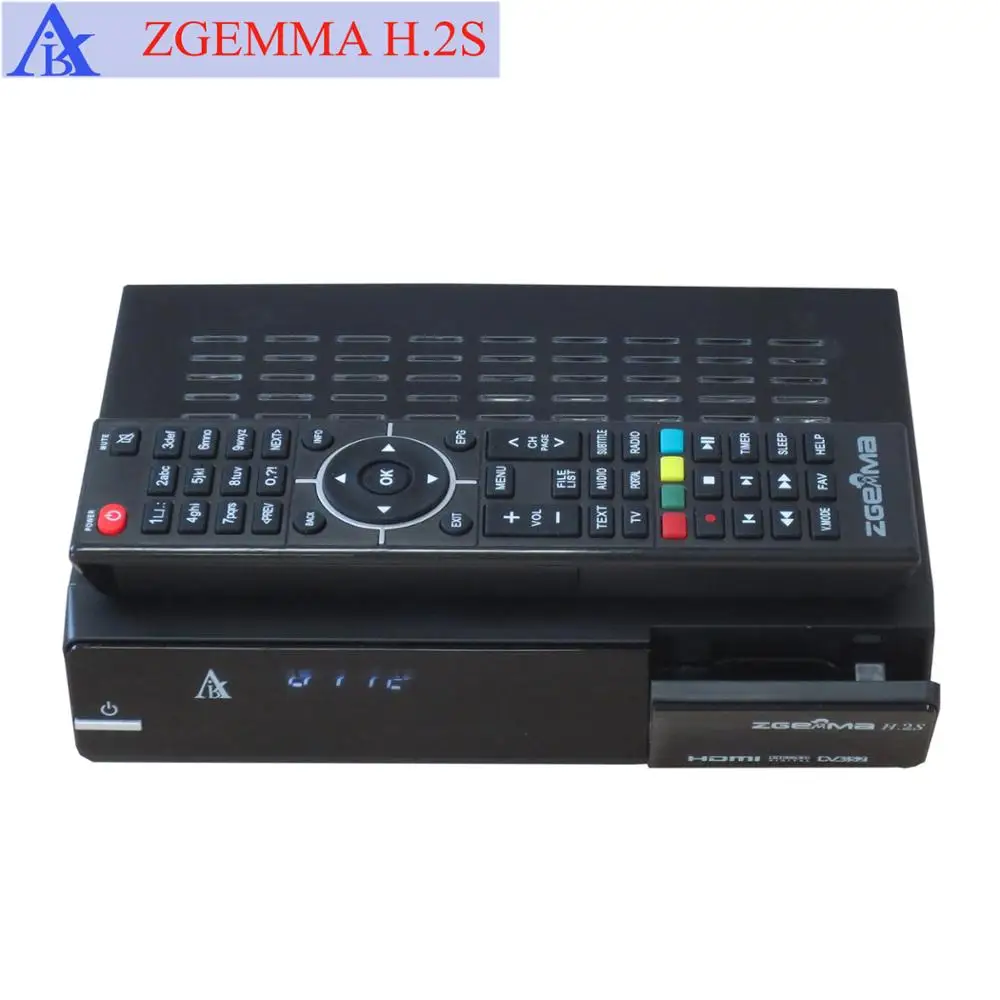 Enigma 2 MPEG4 HD Satellite Receiver ZGEMMA H.2S Twin Tuner Satellite Receiver with Original zgemma remote control