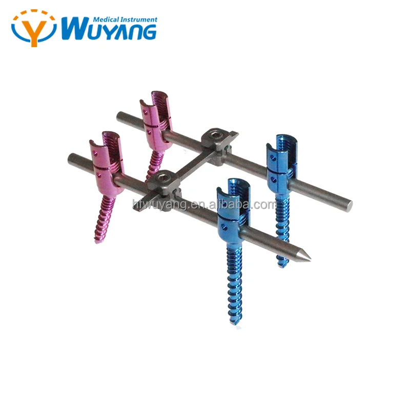 Orthopedic Implant Spine titanium Screw Surgery Polyaxial Pedicle Screw