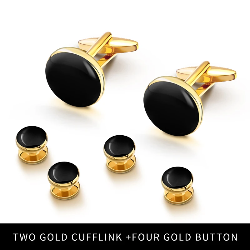 Лидер продаж, партиями по 4 шт. набор Мужская Мода Смокинг Запонки торжественный костюм для девочки рубашка с золотыми заклепками, шерсть запонки