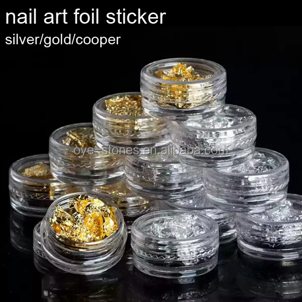 
Factory direct sales nail art gold foil silver foil copper sticker 