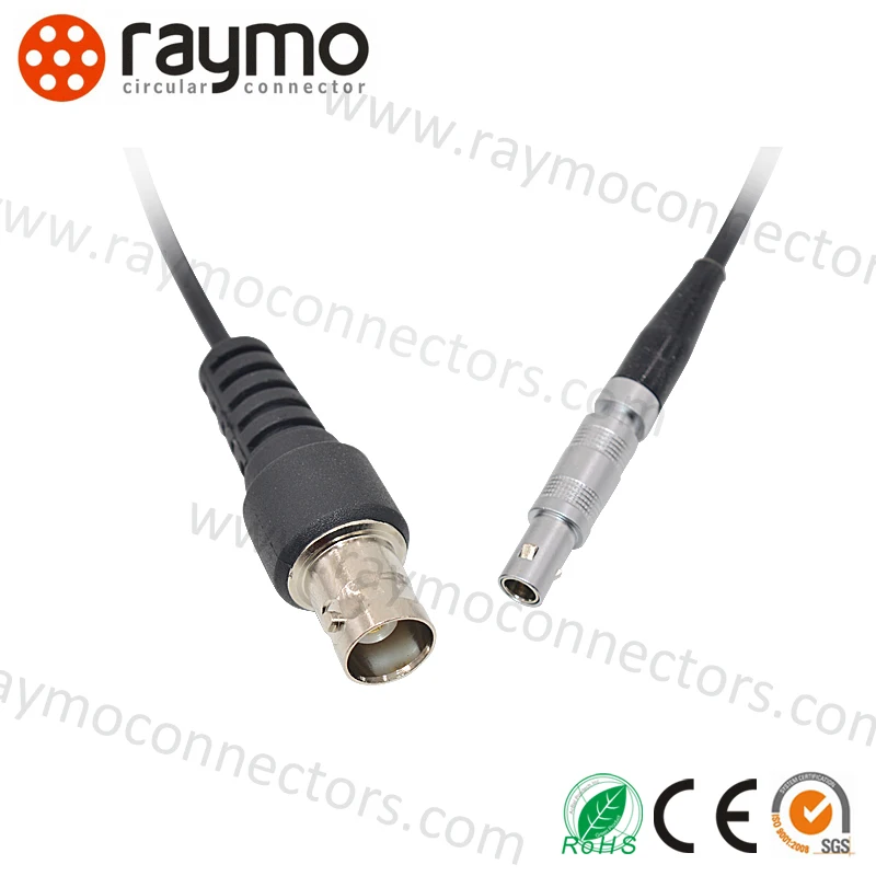 nickel plated BNC male clamp with cable connector