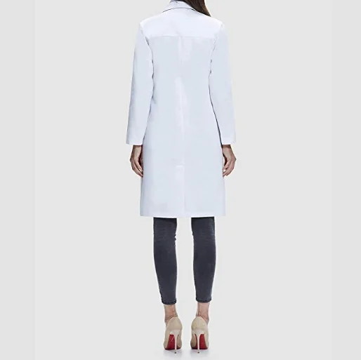 Wholesale TC 80/20, CVC 65/35, 100% cotton unisex medical nurse white lab doctor coat for hospital