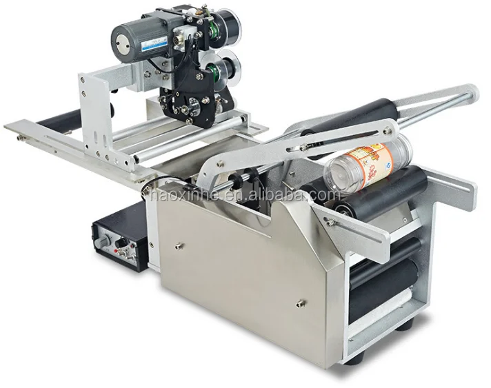 Semi Auto Multi-purpose Drinking tins,sauce cans label applicator machine