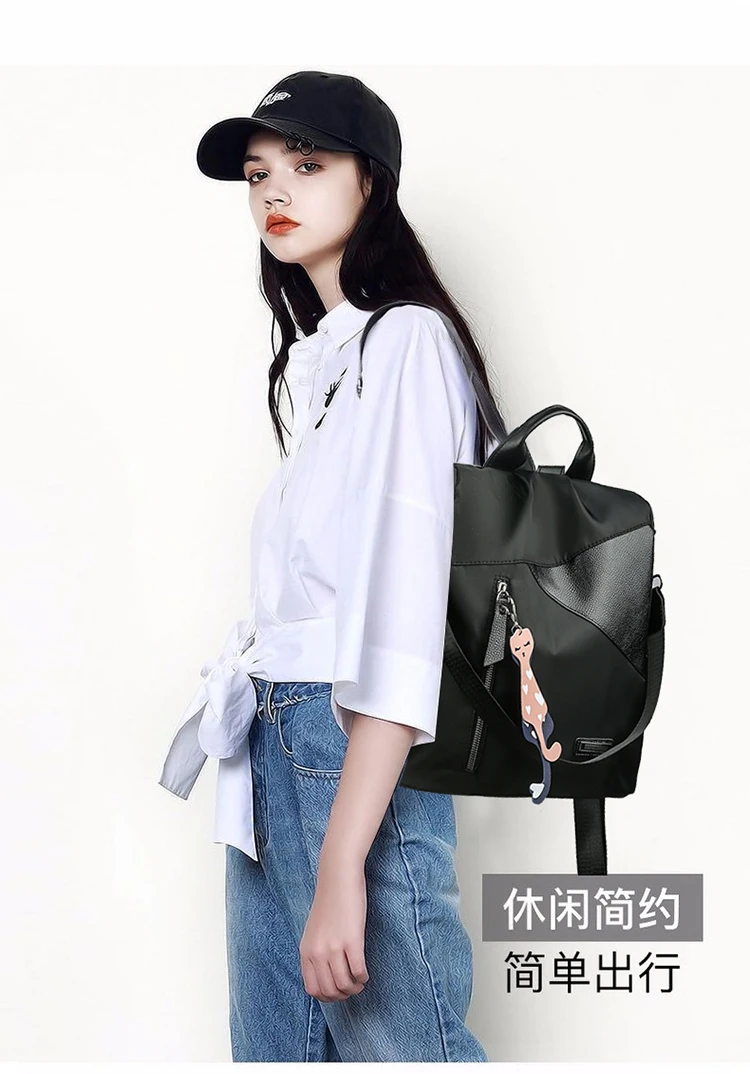 2019 Fashion Women logo custom Backpack lady Travel Back Bag For Girls Retro School Backpack