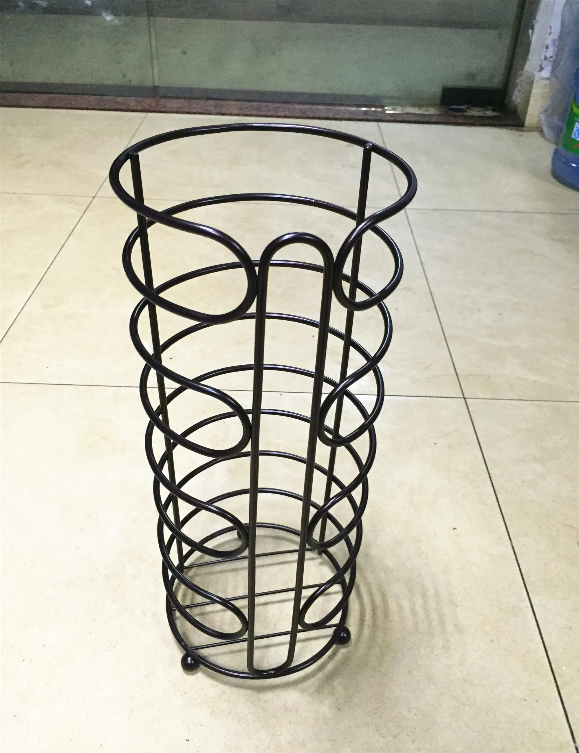 Metal Toilet Tissue Roll Reserve Bathroom, Compact Organizer, Holds 3 Paper, Bronze