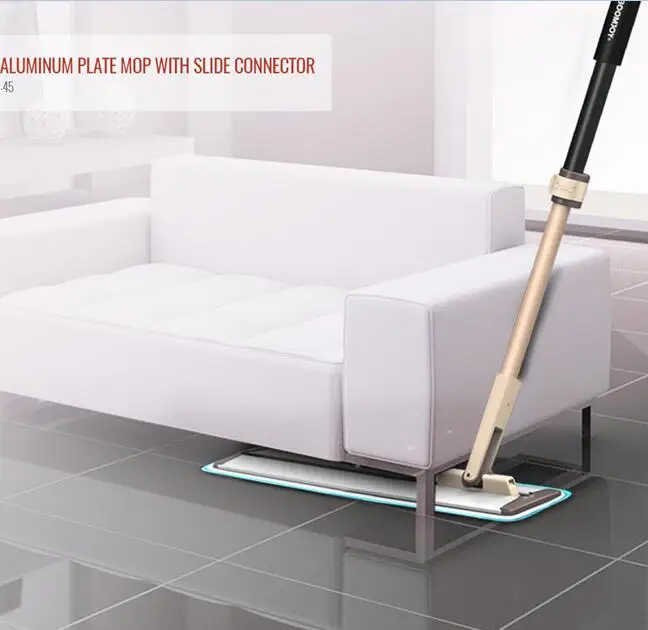 Hot Sale Magic 360 Rotation Microfiber Flat Mop With Slide Aluminum Plate