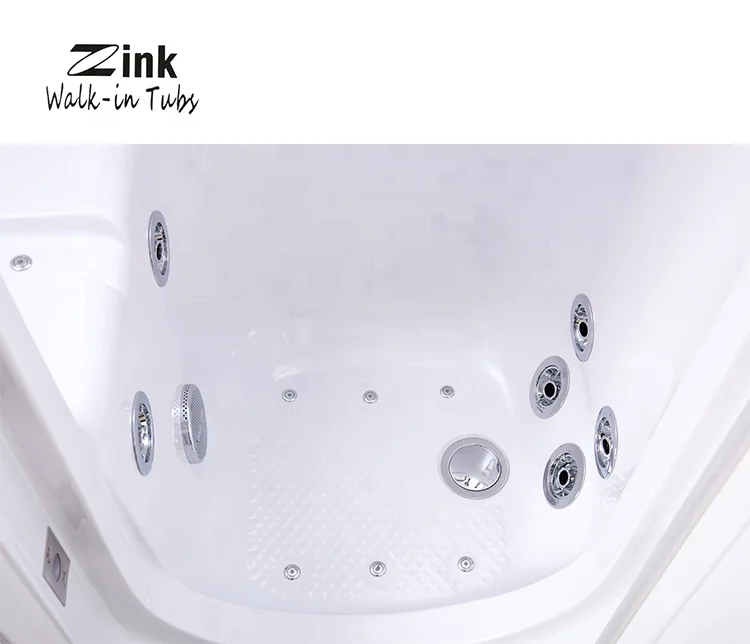 
Zink Standing Soaking Plastic Walk-In Bathtub For Elderly Portable Adults 
