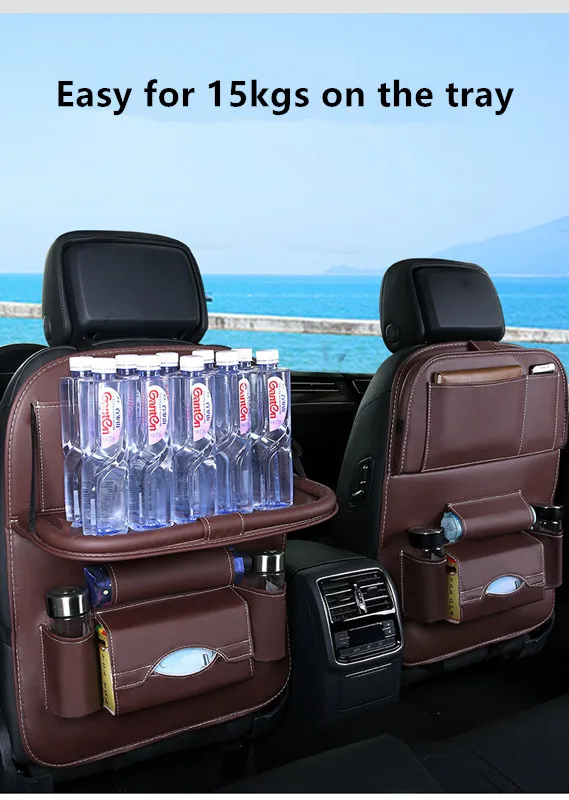 Лидер продаж на Amazon, Высококачественный водонепроницаемый Органайзер из полиэстера для спинки сиденья автомобиля