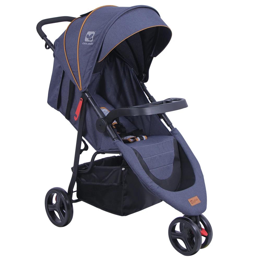 Adjustable lightweight baby doll pram stroller