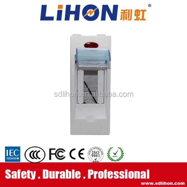1 way mini plastic mcb box/ Circuit Breaker Box