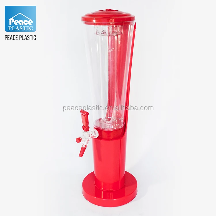 3 litres plastic cooler draft dispenser beer tower