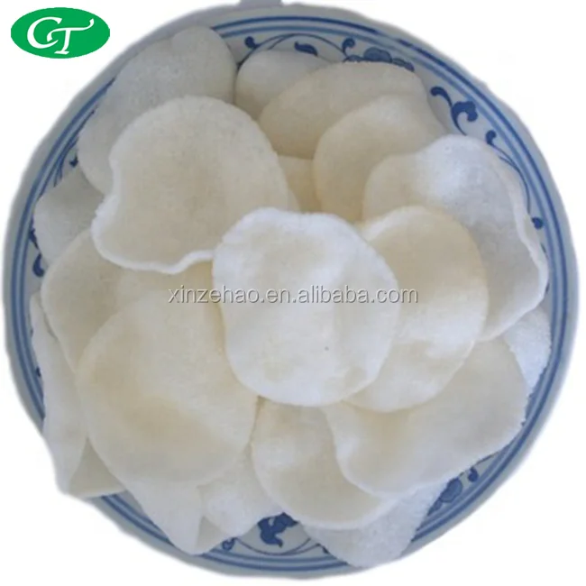 
Uncooked Dried Prawn Crackers Seafood fried Snack 227g White Color 