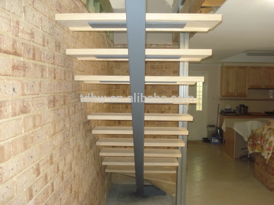 Single Spine Staircase With Treads and Dummy Rises