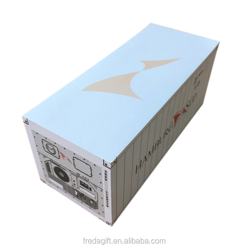 Factory customized container shaped paper block note cube memo cube for promotion