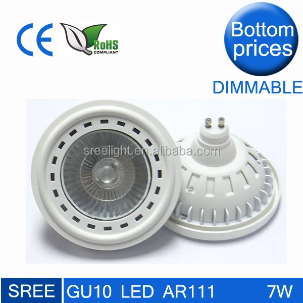 3 years warranty 700lm g53 led ar111 rgb 7w spot light