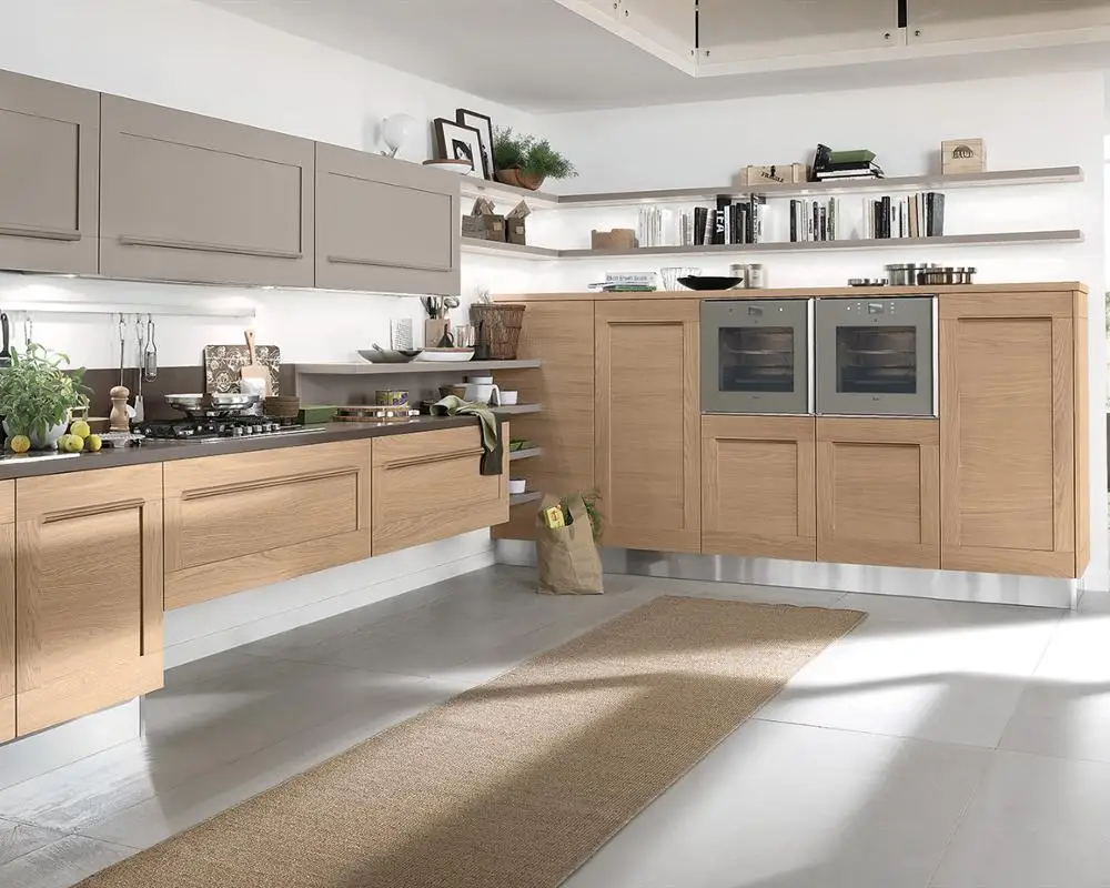 2024 Hangzhou Vermont L Shape Design Fit Kitchen Hanging Kitchen Cabinet Design