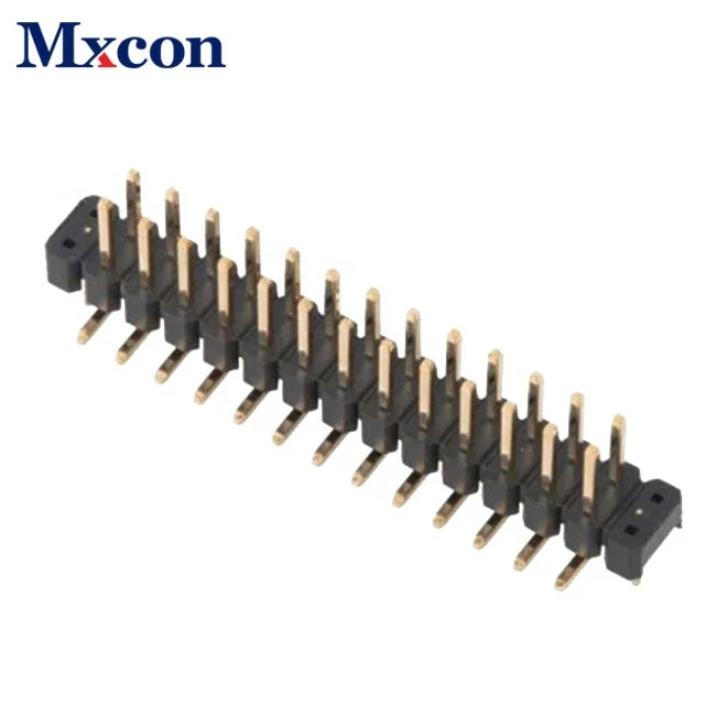 Shenzhen factory 1 to 40pin 2.54 2.0 1.27mm pitch single dual row pcb connector pin header