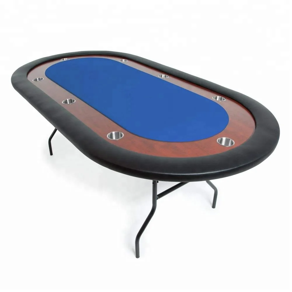 Poker Ultimate Folding Poker Table for 8 Players with Felt Playing Surface, 82 x 44-Inch Oval