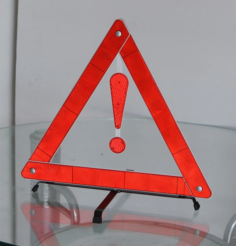 Highway Road Safety Emergency Car Sign Solar LED Warning Reflecting Reflective Warning Triangle