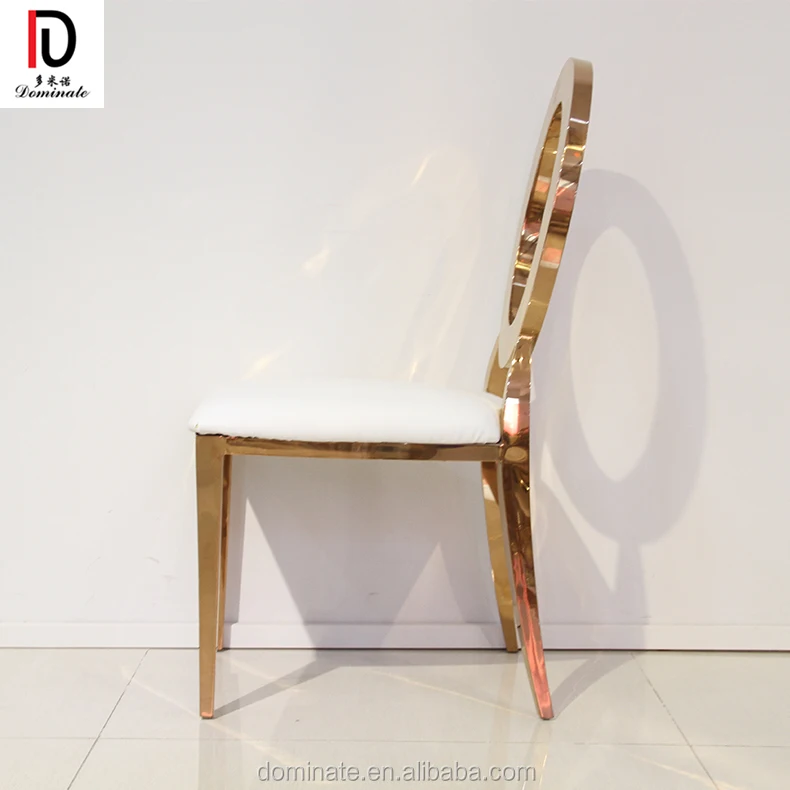 royal king throne high back rose gold stainless steel chair