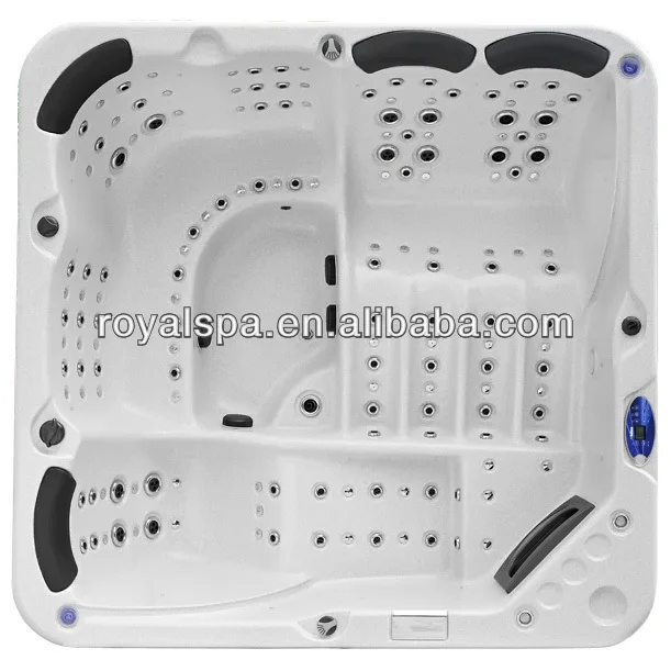 
luxurious 3 lounger outdoor spa pool 