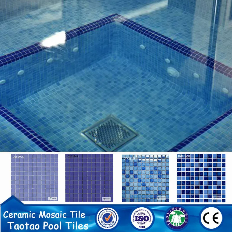 Discount 5*5 ceramic swimming pool tile mosaic